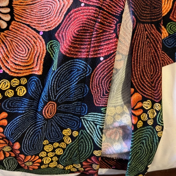 NEW Farm Rio Stitched Flowers Midi Dress size Small - Picture 11 of 12